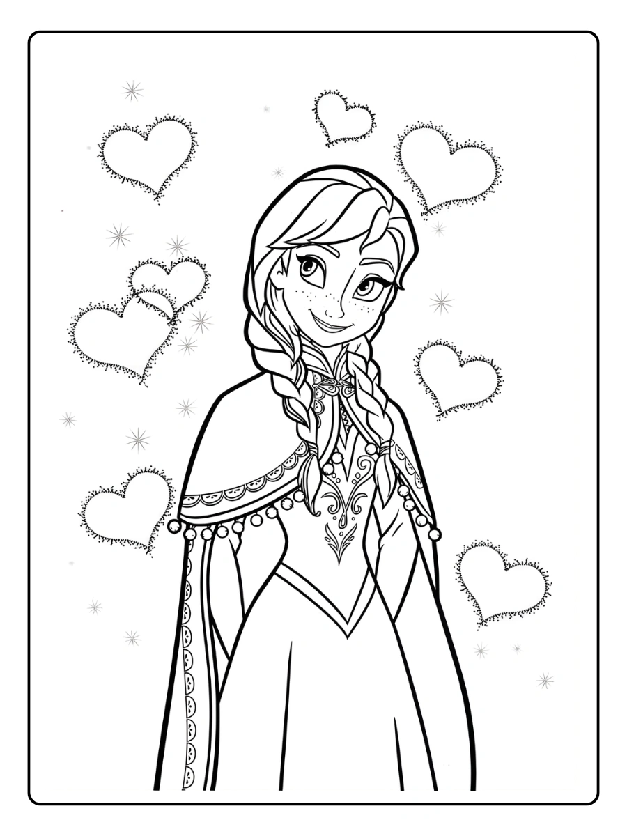 kawaii disney coloriage coeur (12)