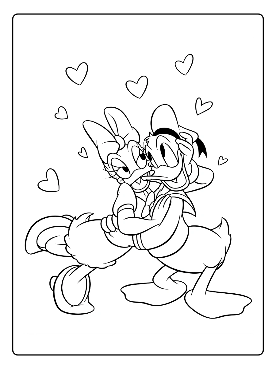 kawaii disney coloriage coeur (6)