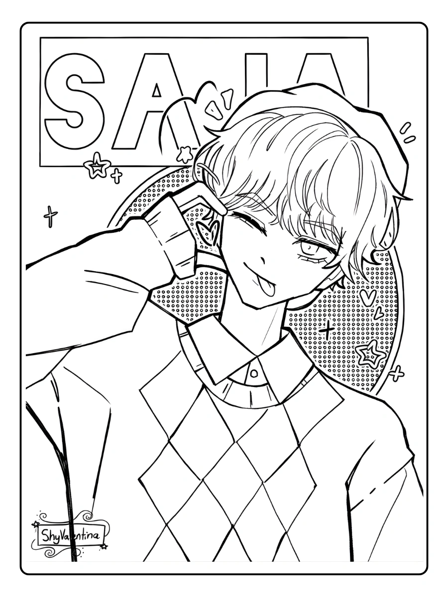 Baby Saja Coloriage (5)