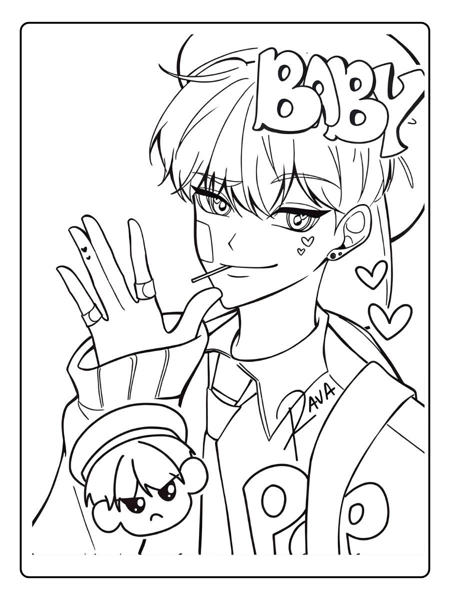 Baby Saja Coloriage (6)