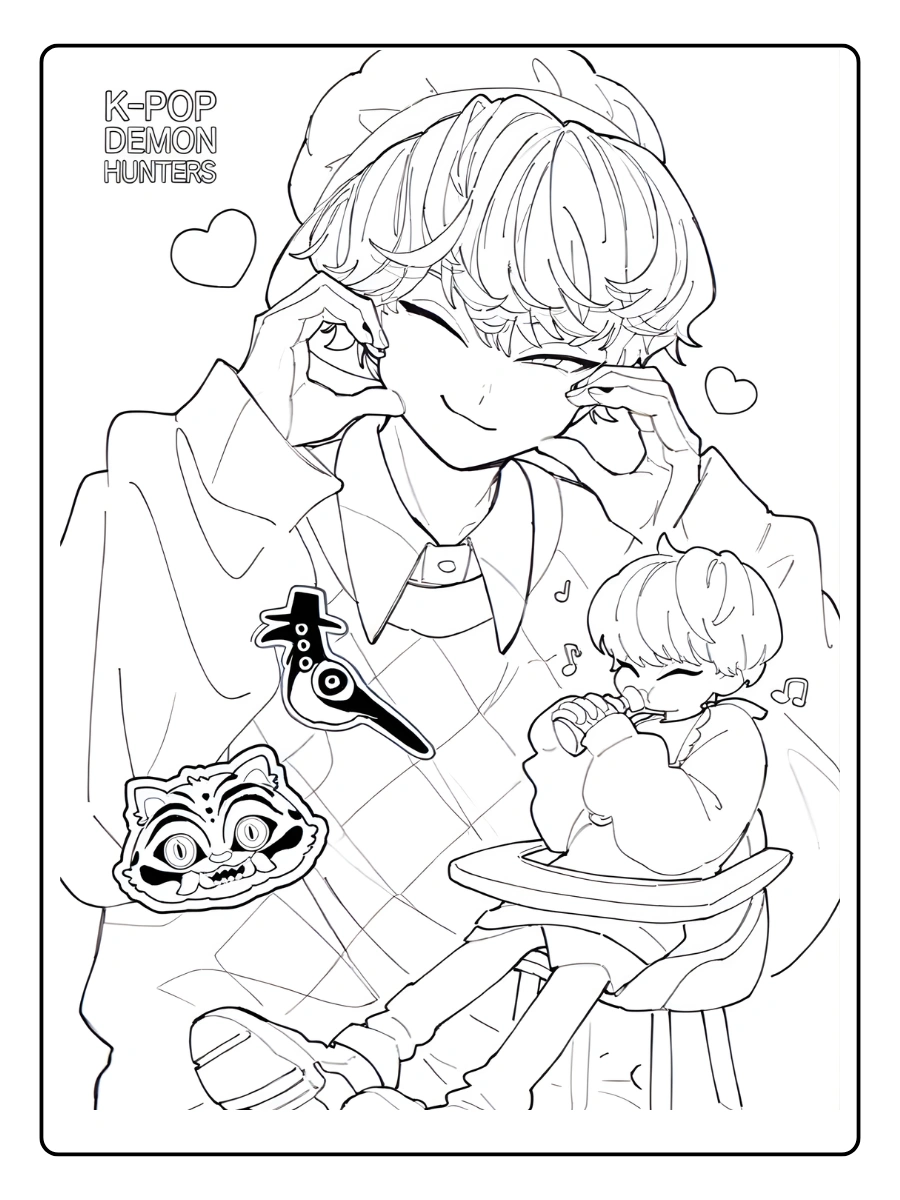 Baby Saja Coloriage (7)