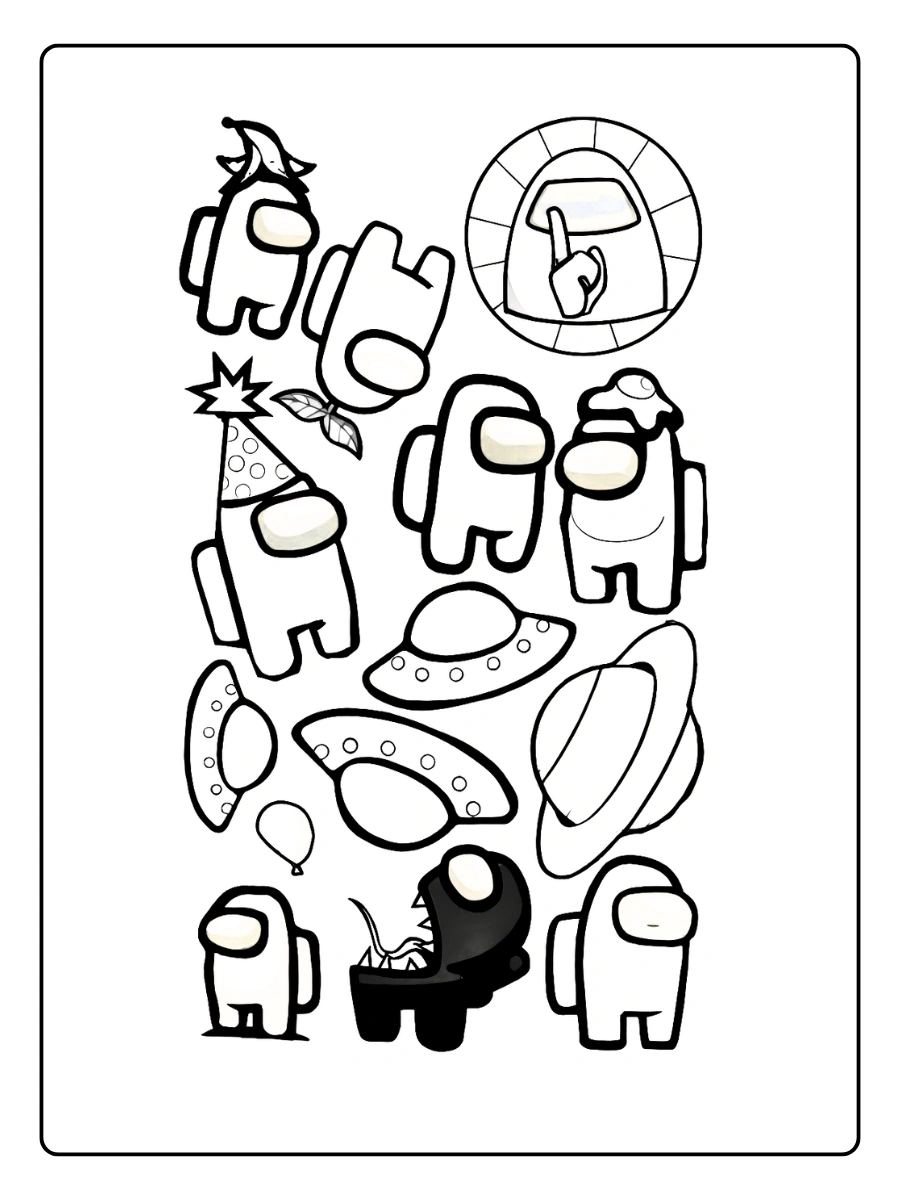 Coloriage Among Us (4)
