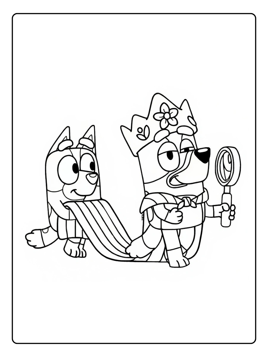 Coloriage Bluey et Bingo (13)