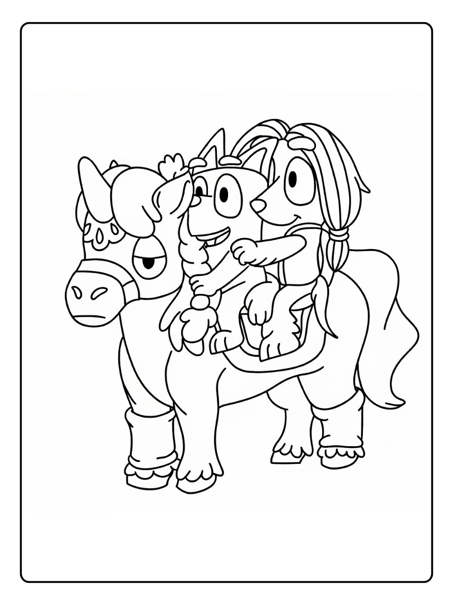 Coloriage Bluey et Bingo (14)