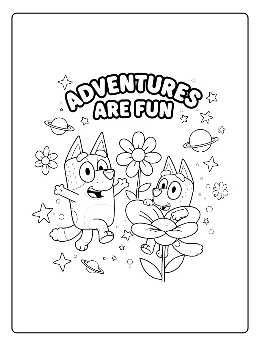 Coloriage Bluey et ses Amis (6)