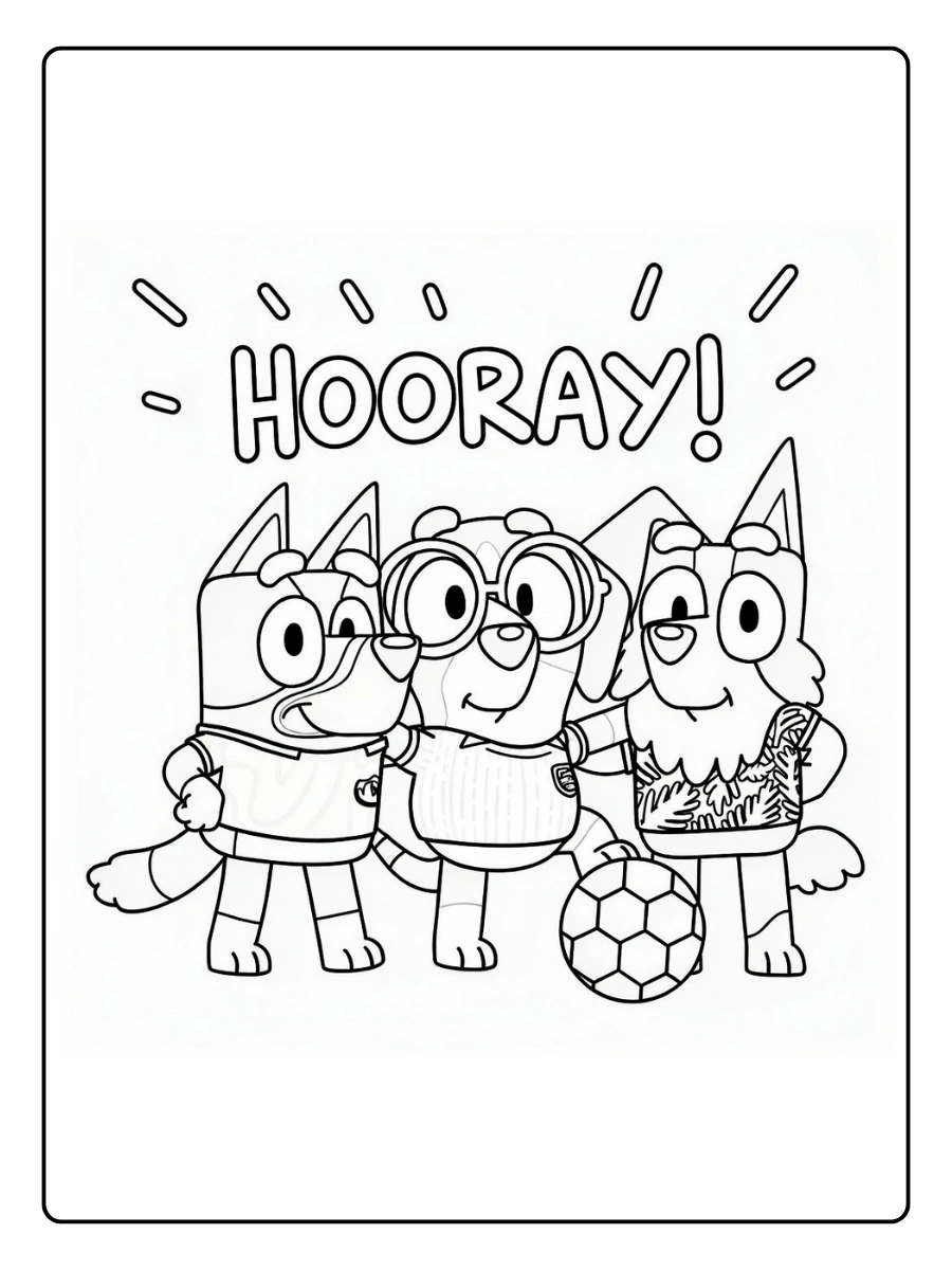 Coloriage Bluey et ses Amis (8)