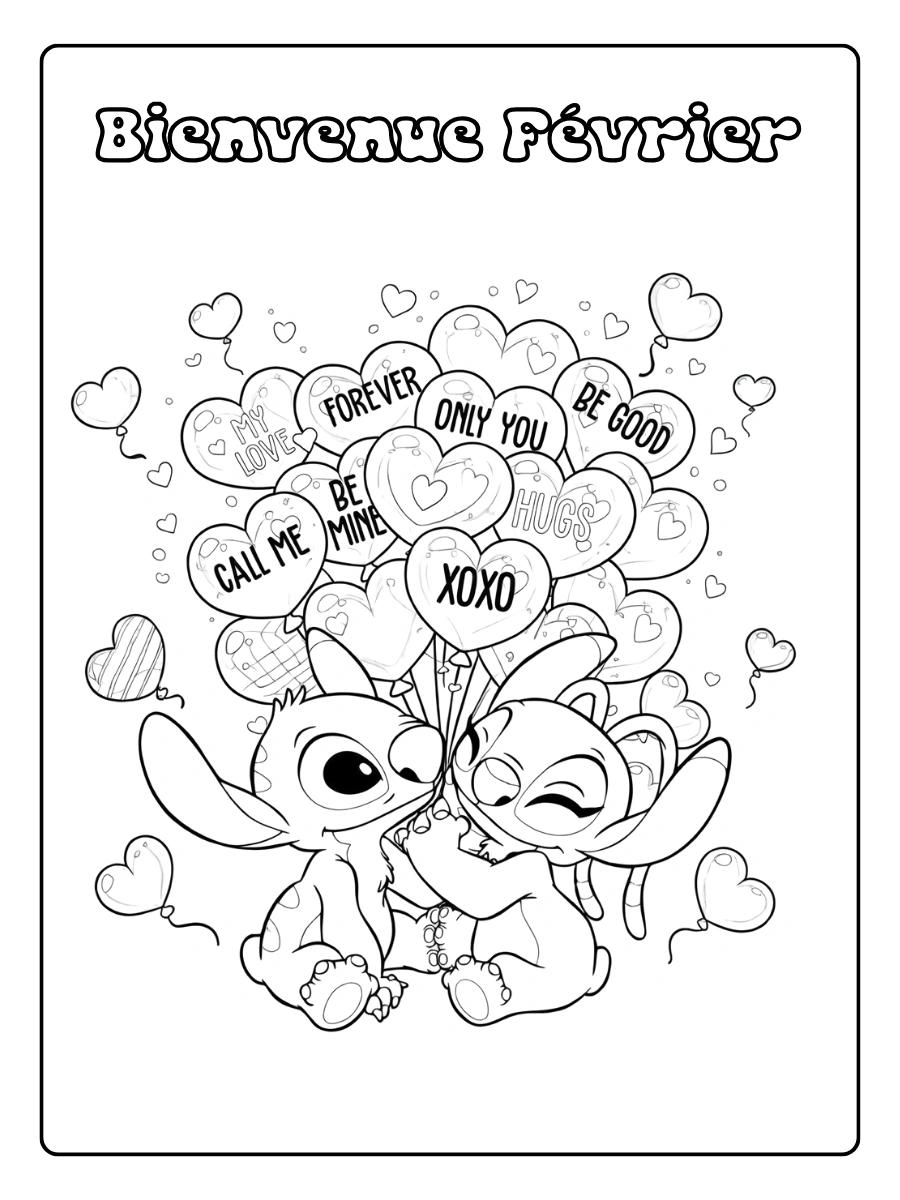 Coloriage Février (2)