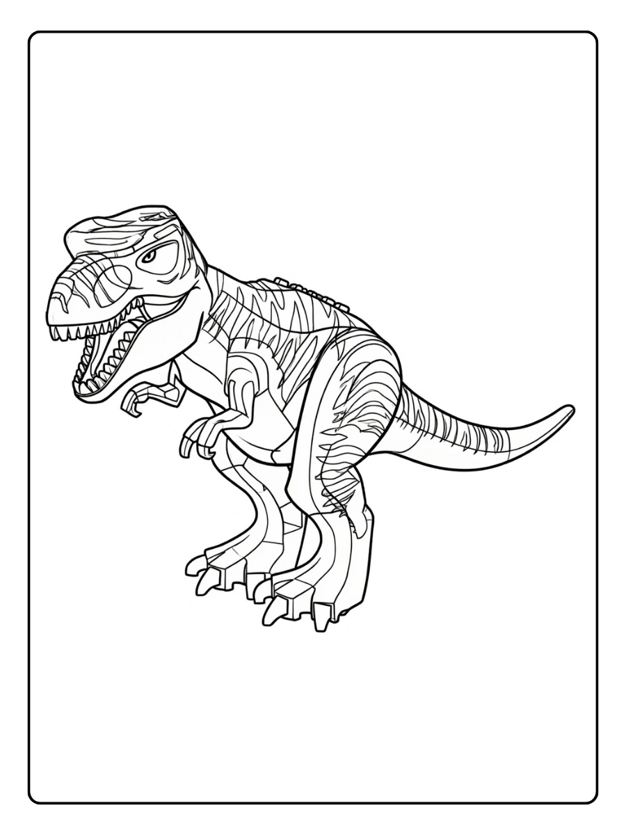 Coloriage LEGO Jurassic World (2)