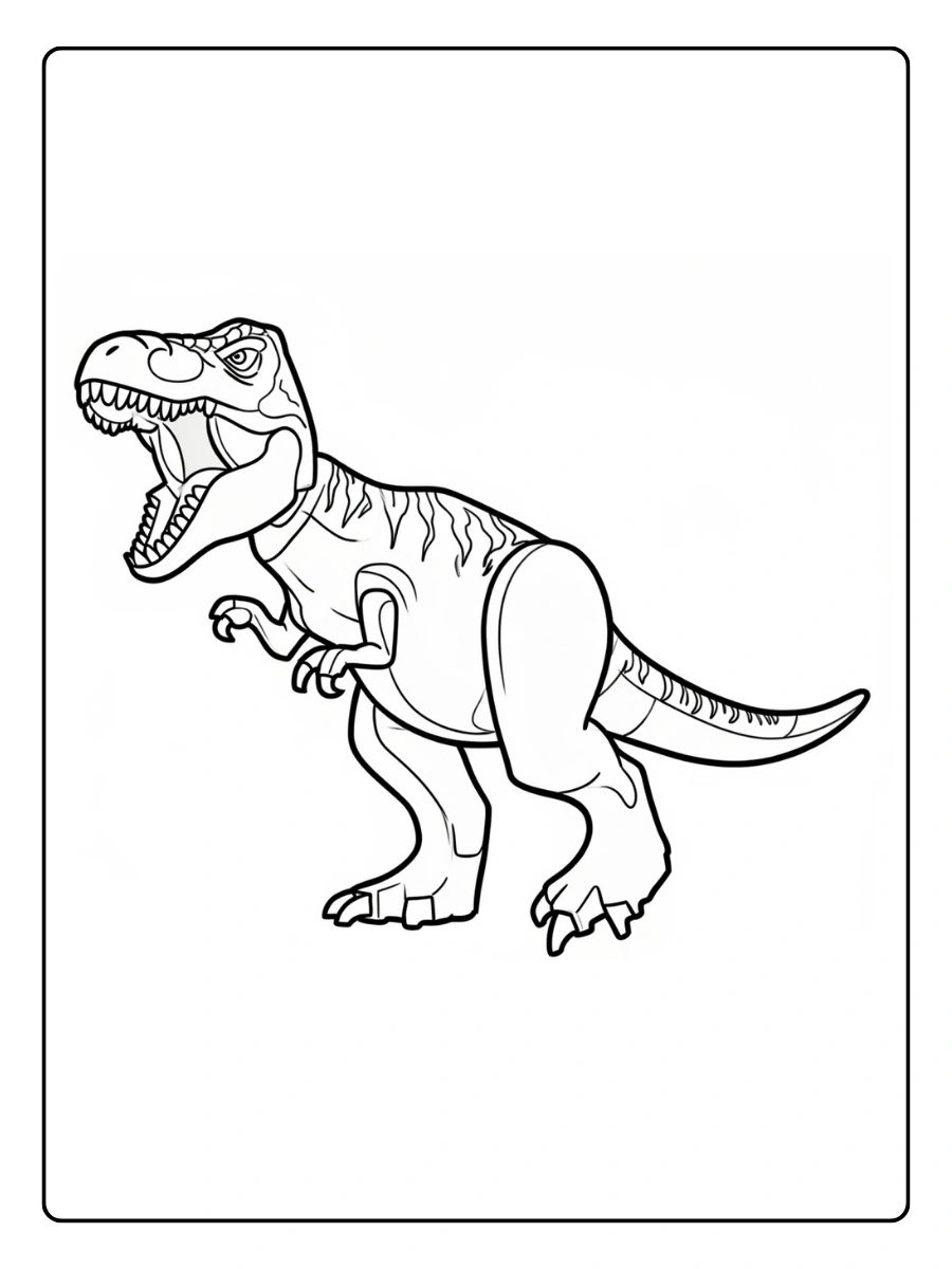 Coloriage LEGO Jurassic World (3)