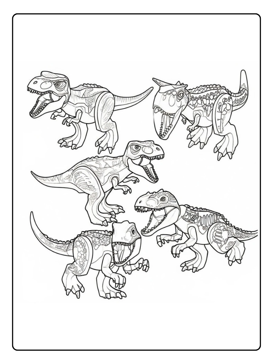 Coloriage LEGO Jurassic World (4)