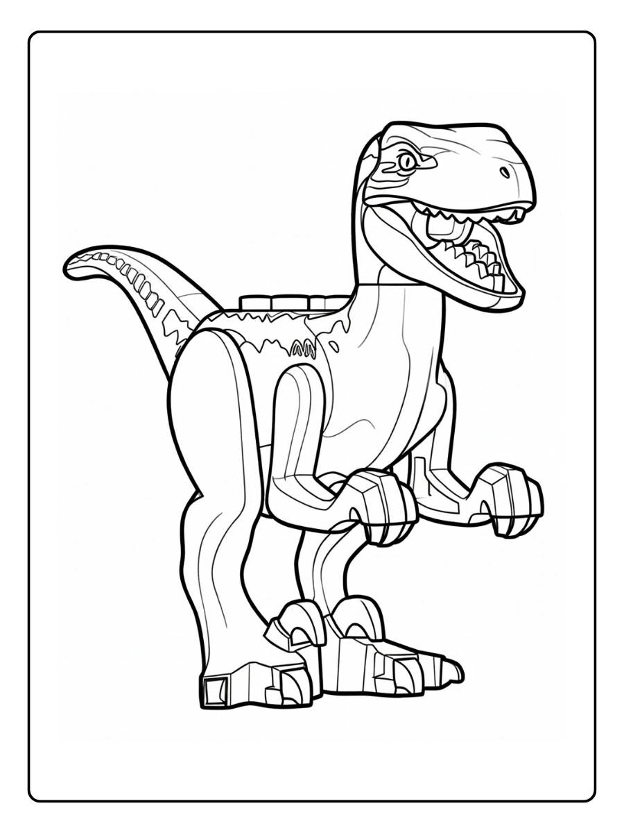 Coloriage LEGO Jurassic World (5)