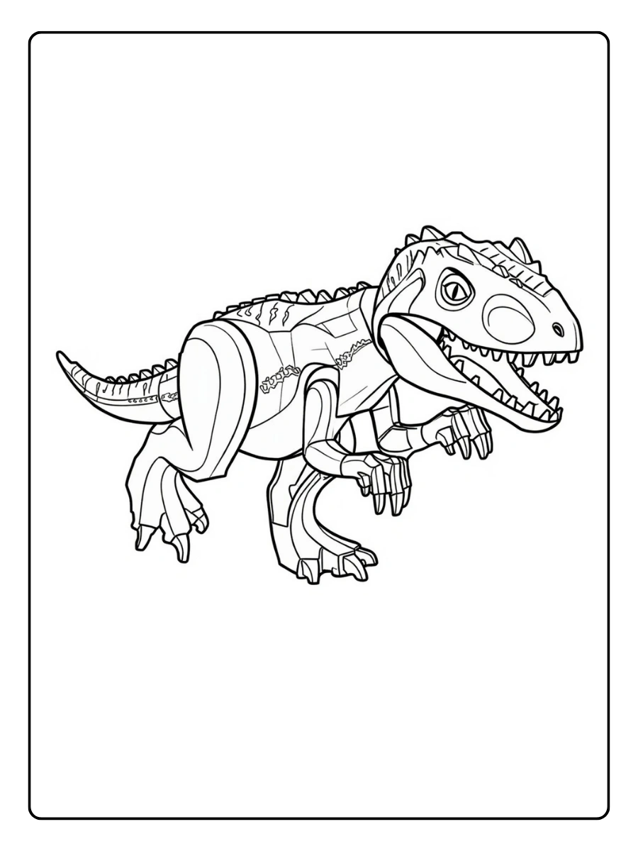 Coloriage LEGO Jurassic World (6)