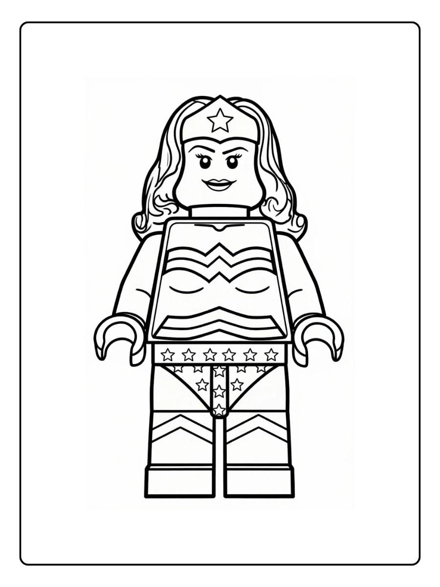 Coloriage LEGO Marvel et Avengers (1)