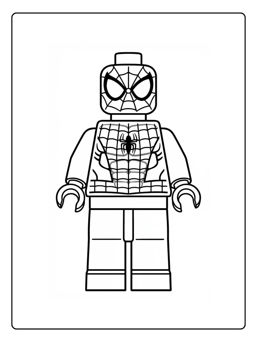 Coloriage LEGO Marvel et Avengers (3)