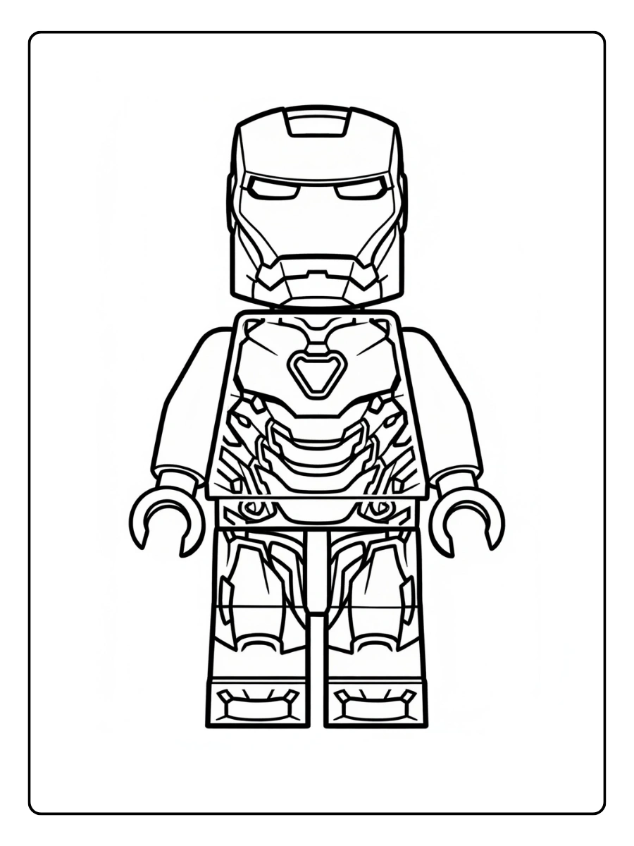 Coloriage LEGO Marvel et Avengers (4)