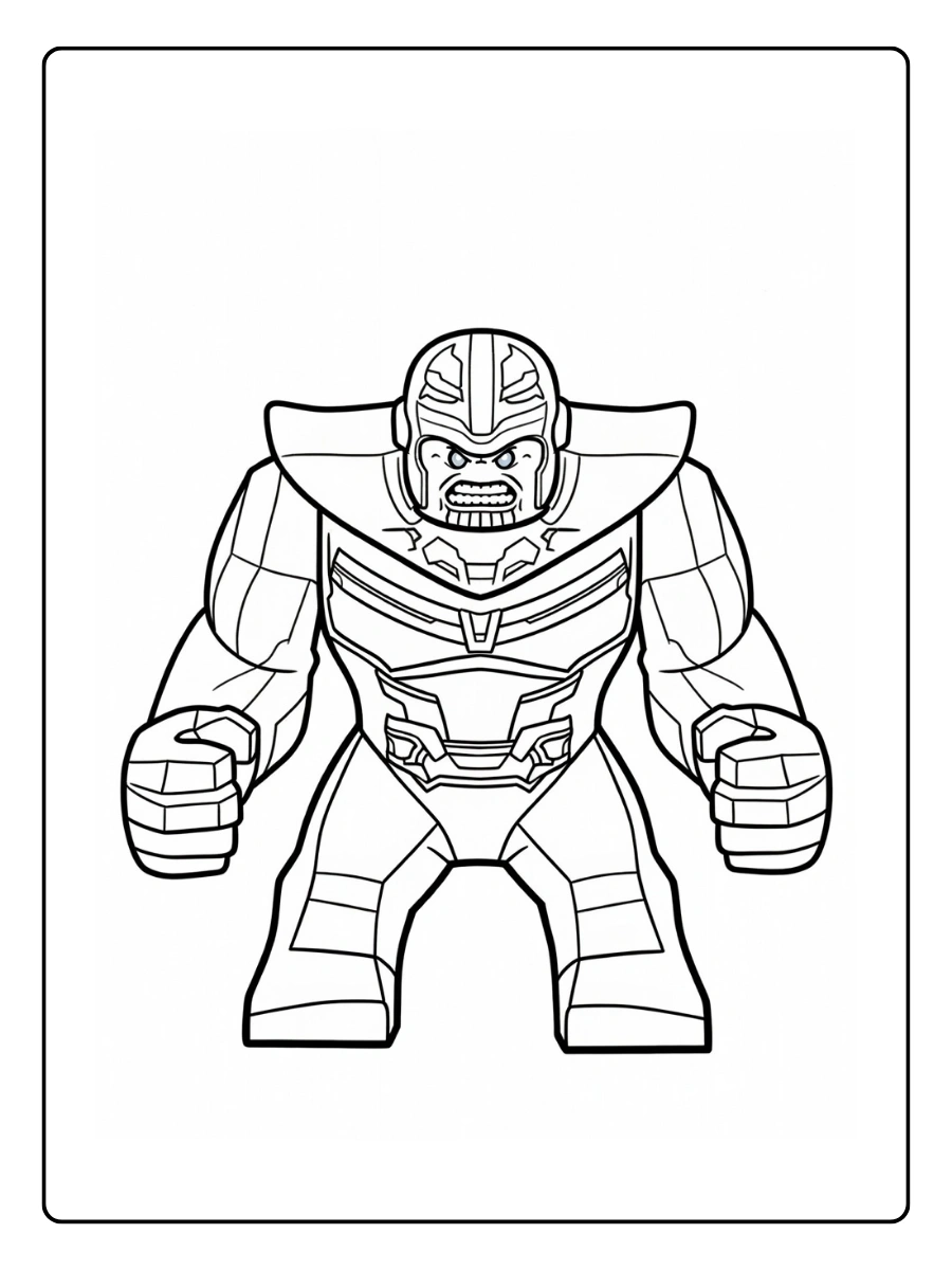 Coloriage LEGO Marvel et Avengers (5)