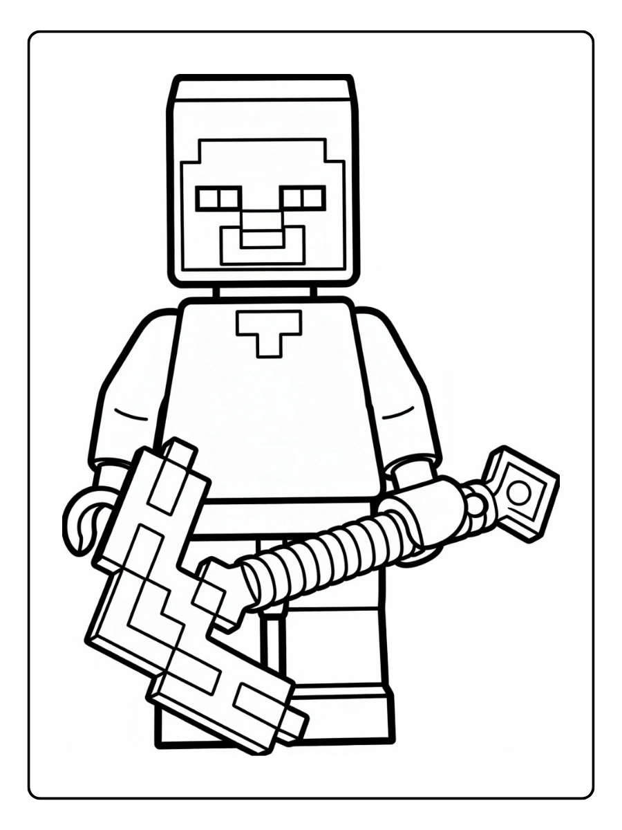 Coloriage LEGO Minecraft (1)