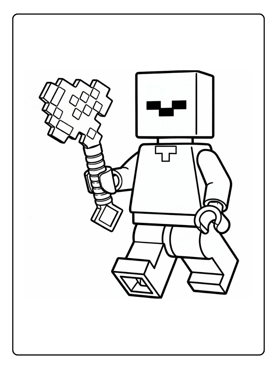 Coloriage LEGO Minecraft (3)