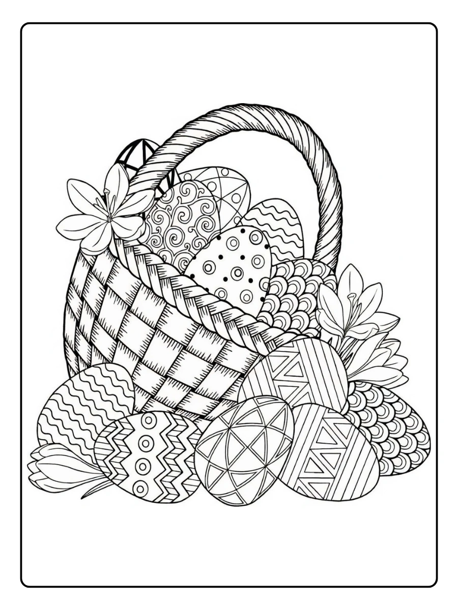 Coloriage Oeuf de Paques (1)