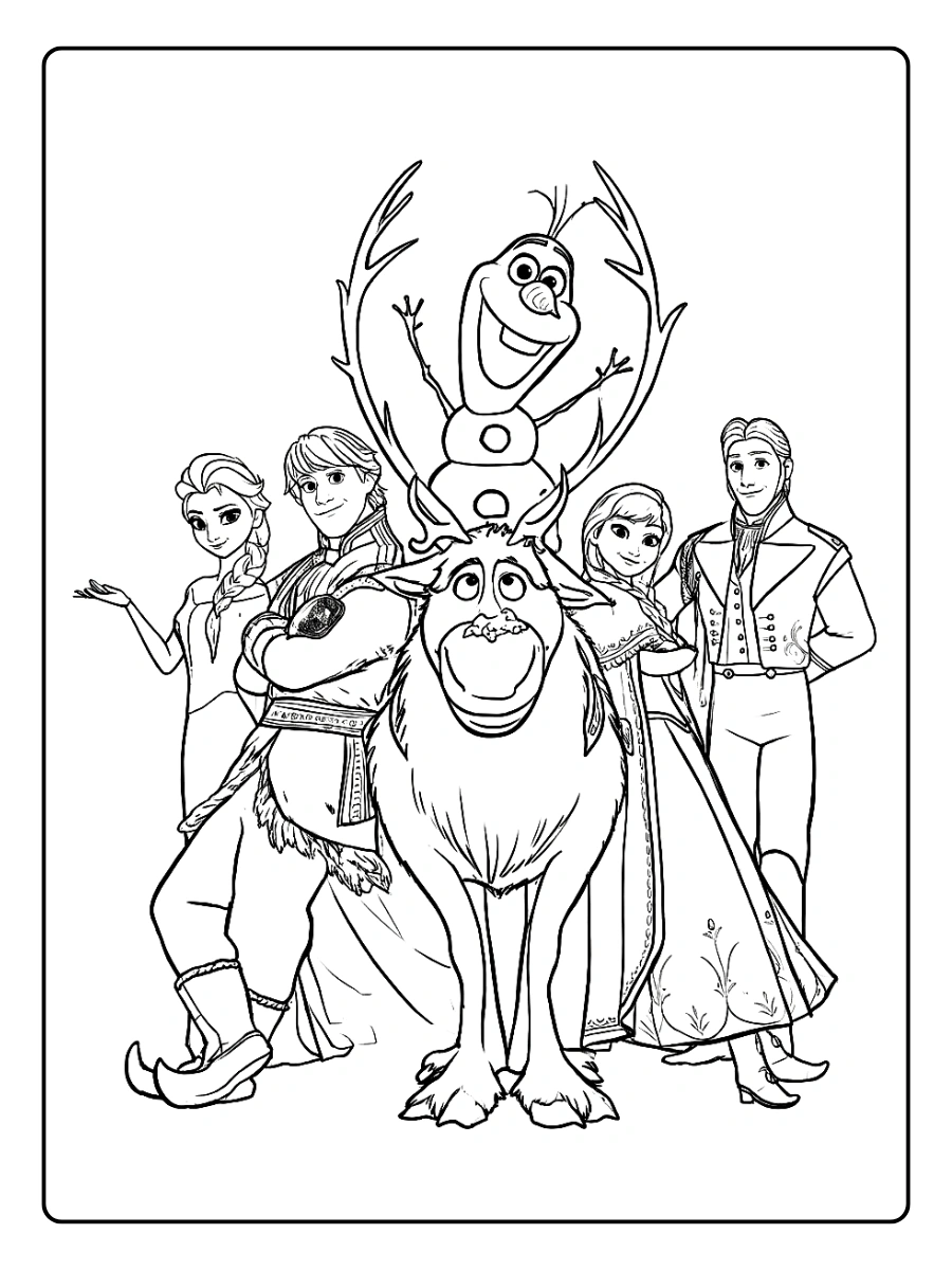Coloriage Reine des Neiges 2 (10)