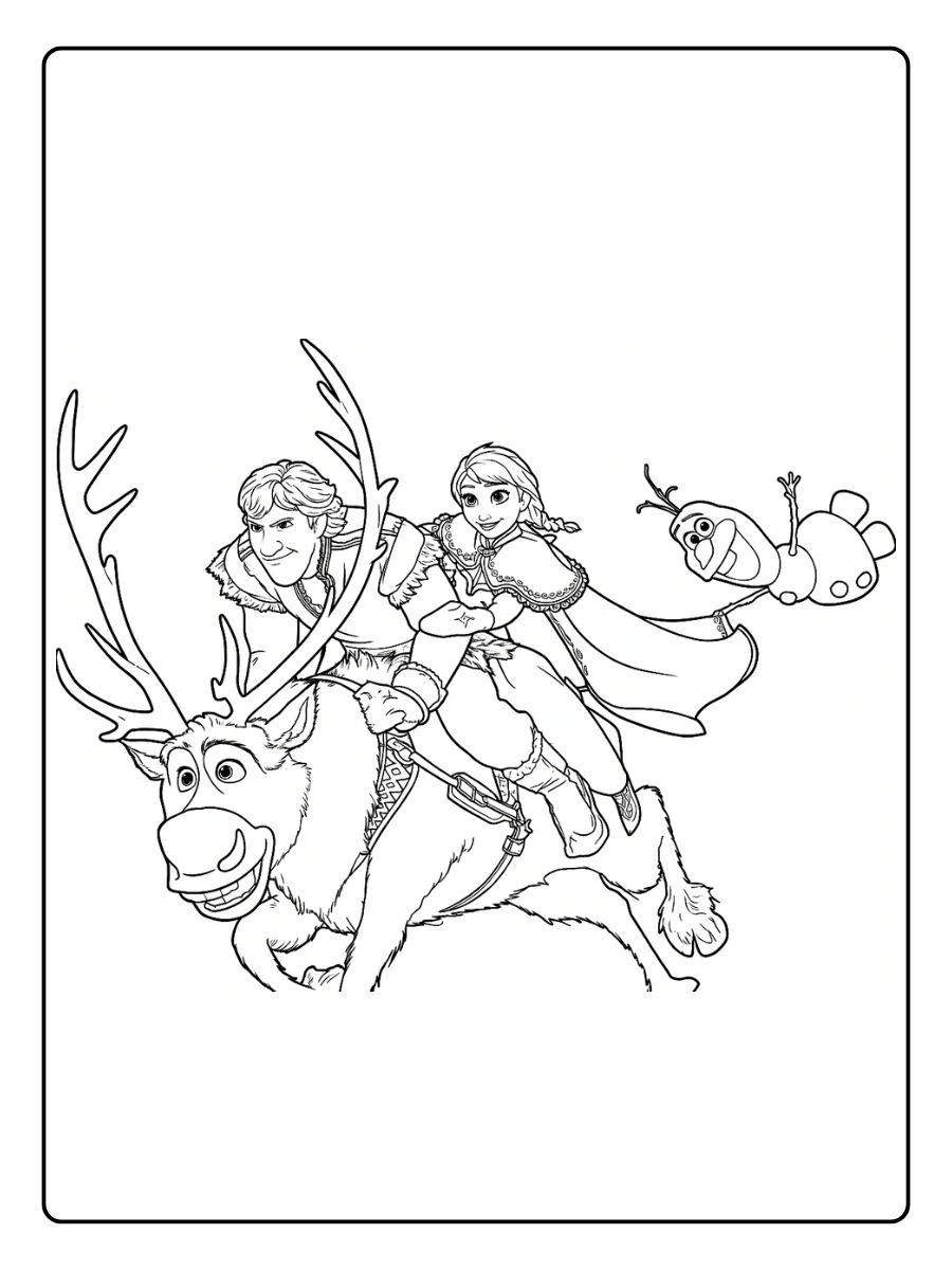 Coloriage Reine des Neiges 2 (13)