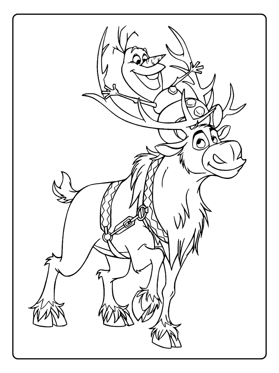 Coloriage Reine des Neiges 2 (15)