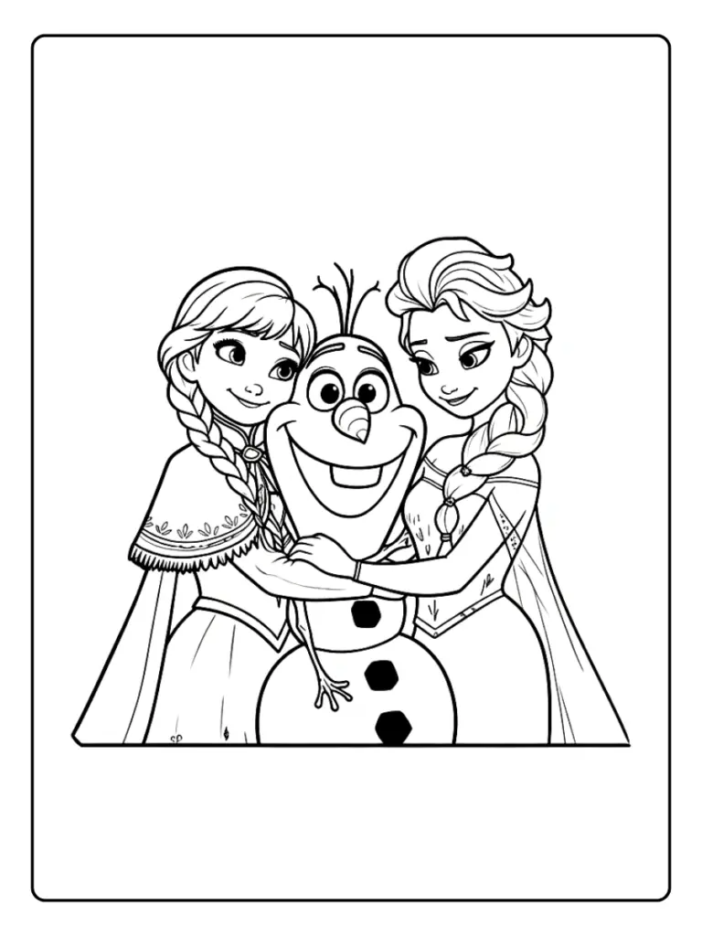 Coloriage Reine des Neiges