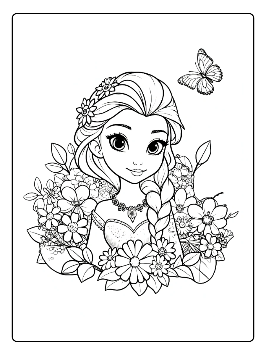 Coloriage Reine des Neiges 2 (4)