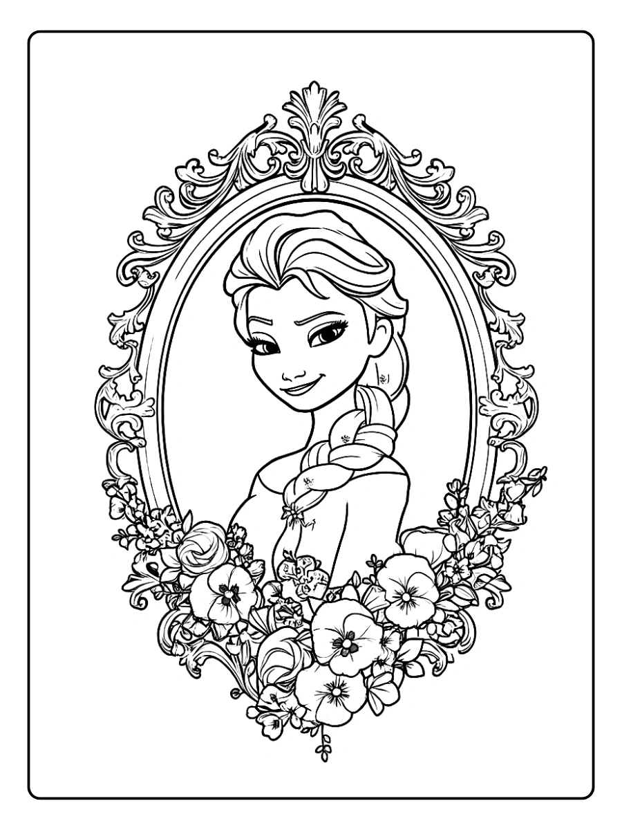 Coloriage Reine des Neiges 2 (6)