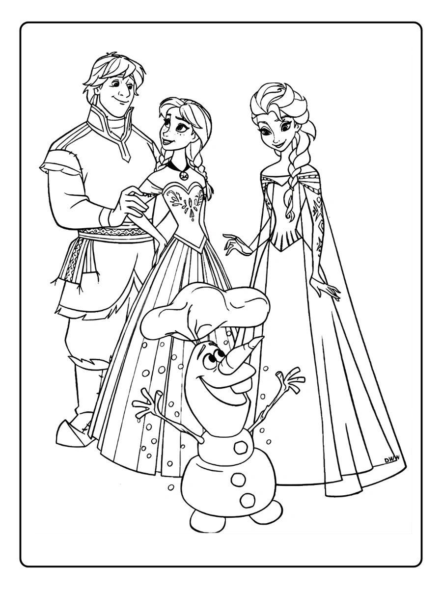 Coloriage Reine des Neiges 2 (7)