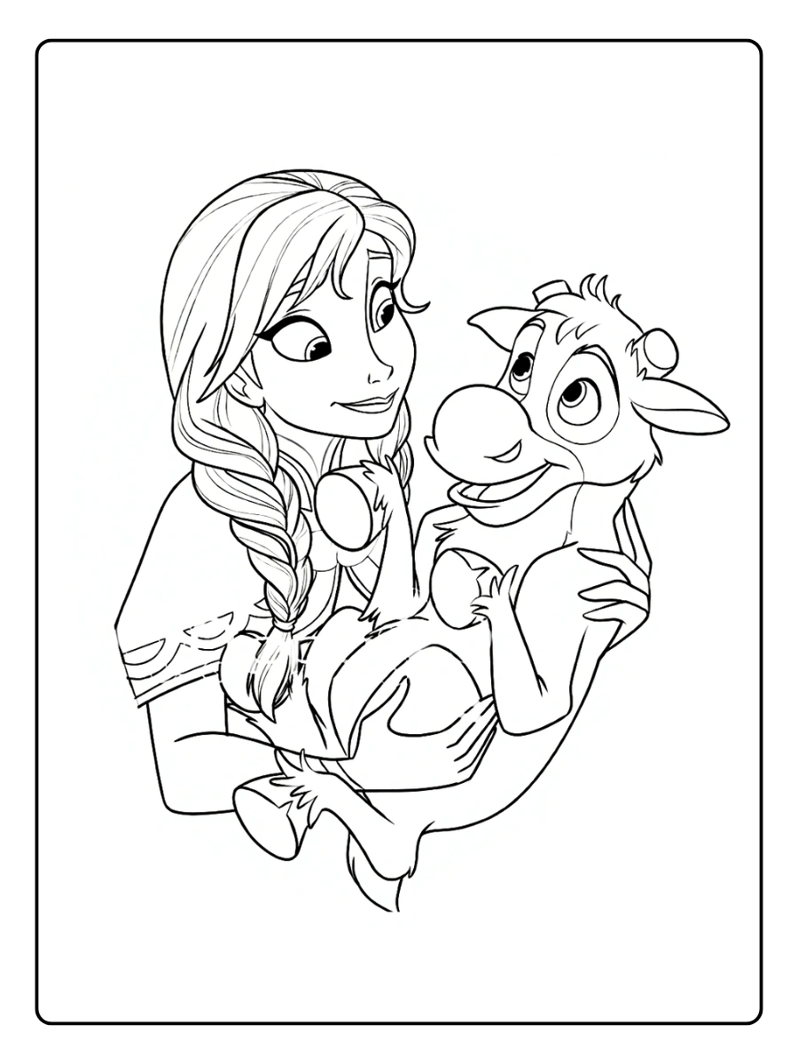 Coloriage Reine des Neiges 2 (8)