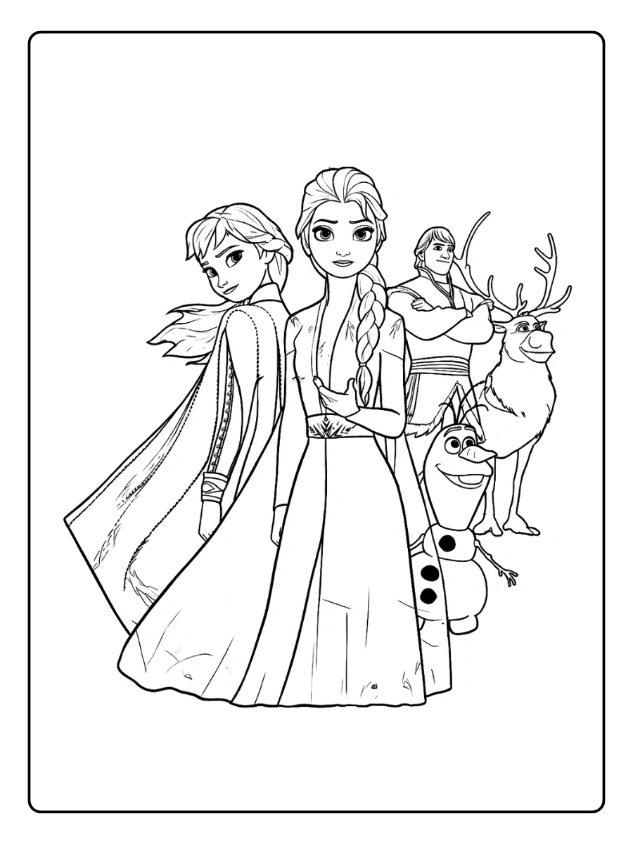 Coloriage Reine des Neiges 2 (9)