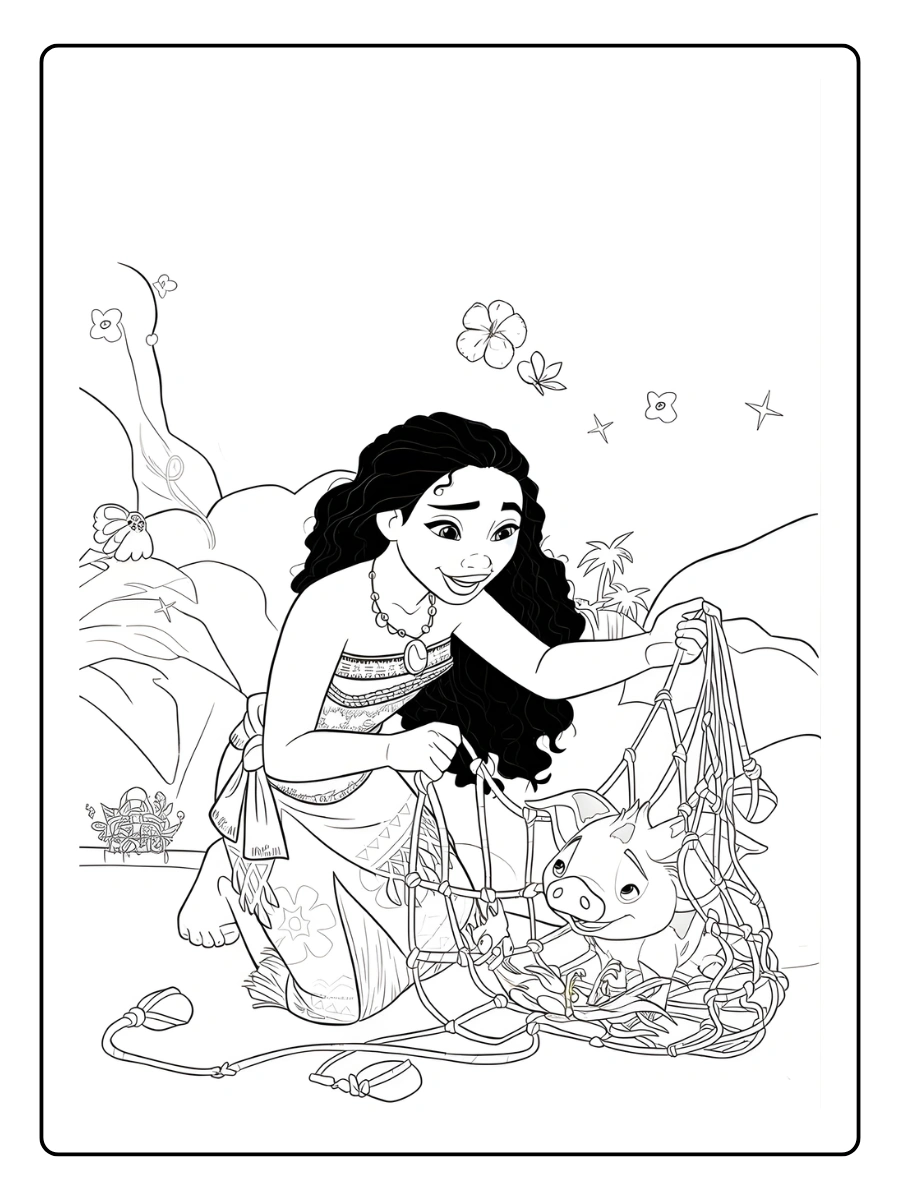 Coloriage Vaiana (1)