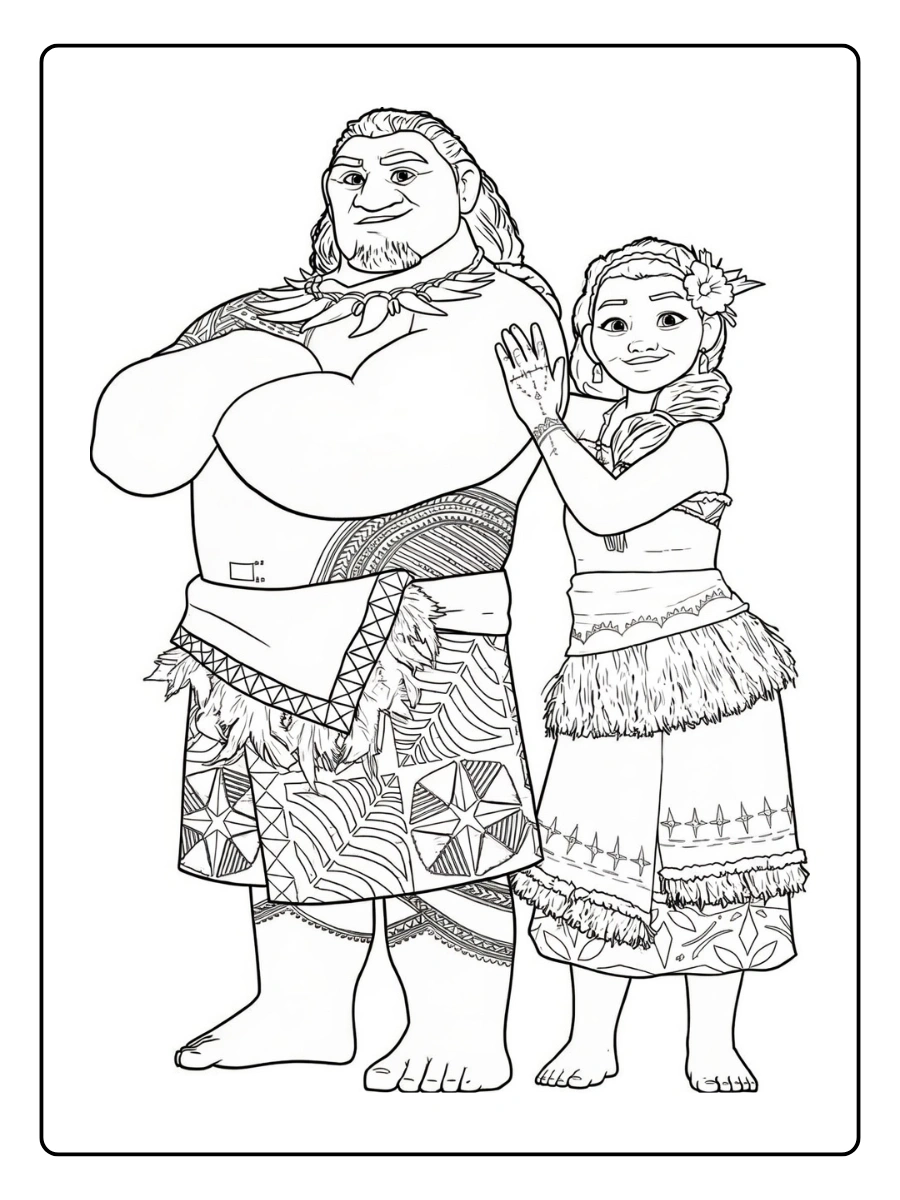 Coloriage Vaiana (12)