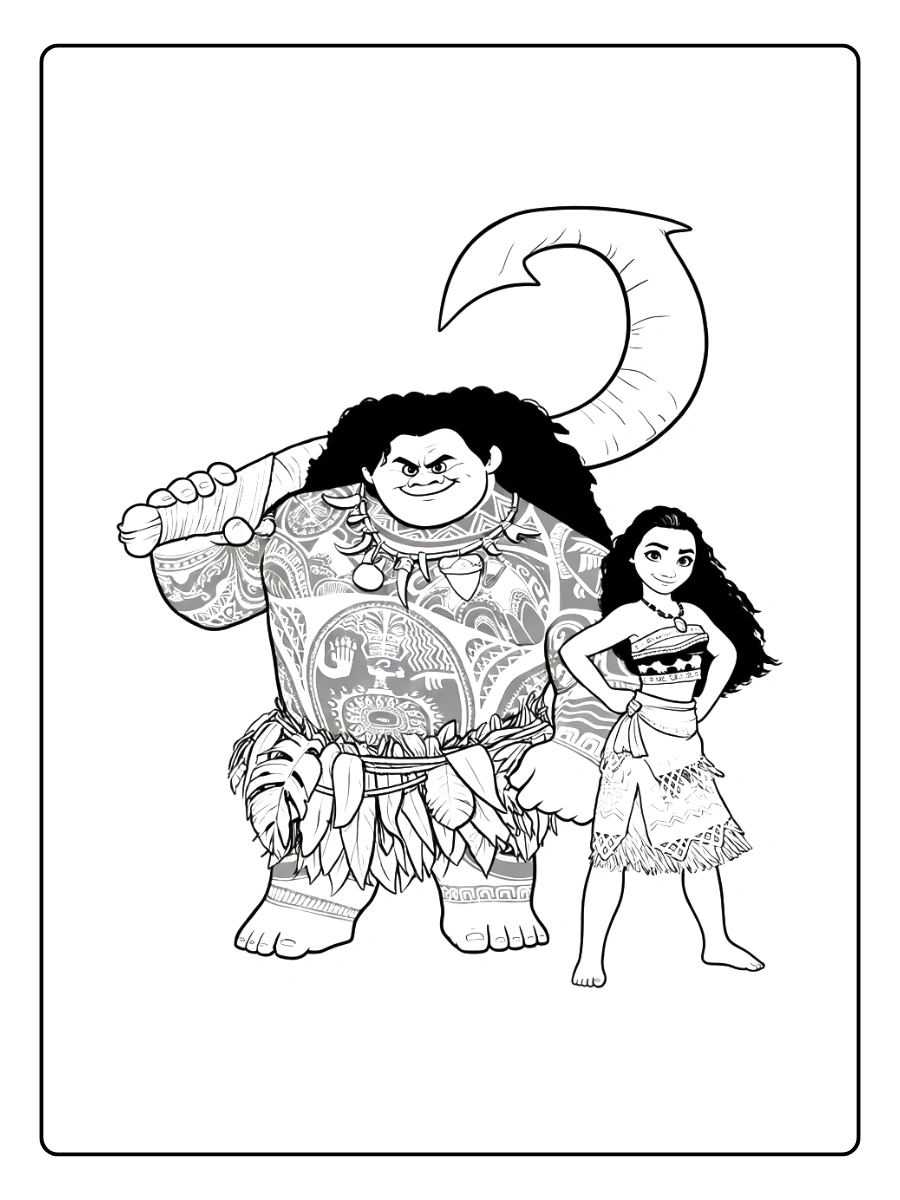 Coloriage Vaiana (14)