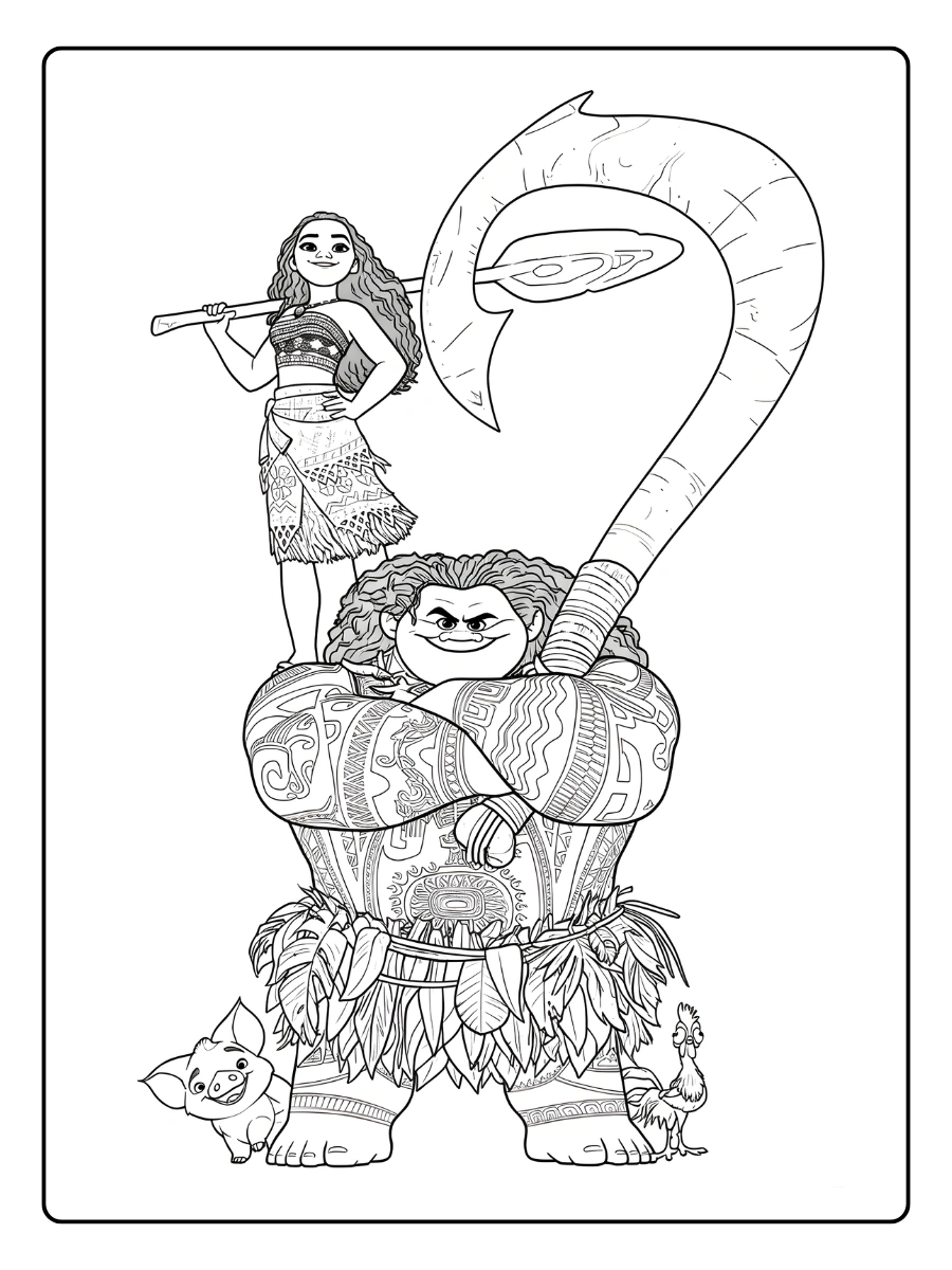 Coloriage Vaiana (15)