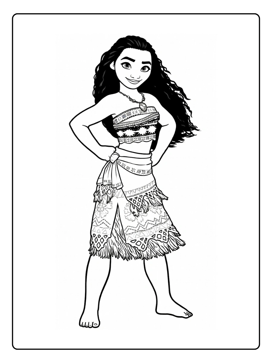 Coloriage Vaiana (2)