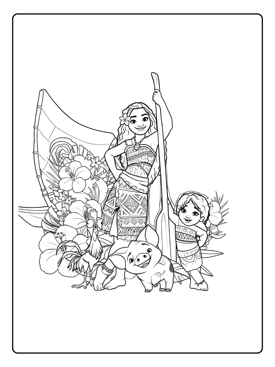 Coloriage Vaiana (9)