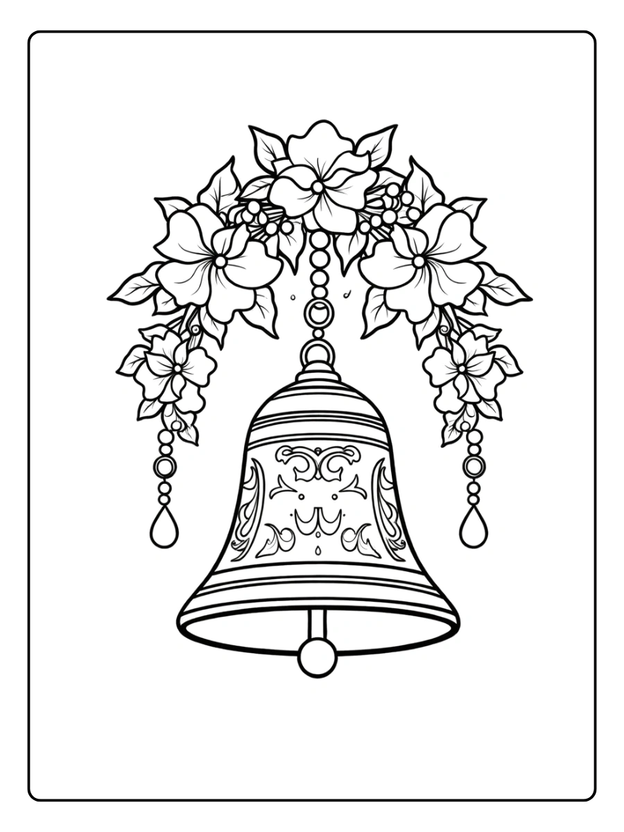 Coloriages Joyeuses Pâques Poussins et Cloches (11)