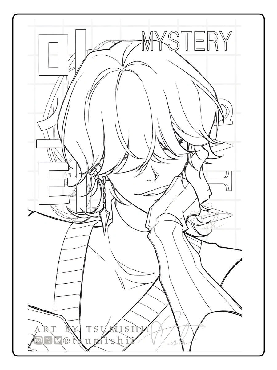 Mystery Saja Coloriage (2)