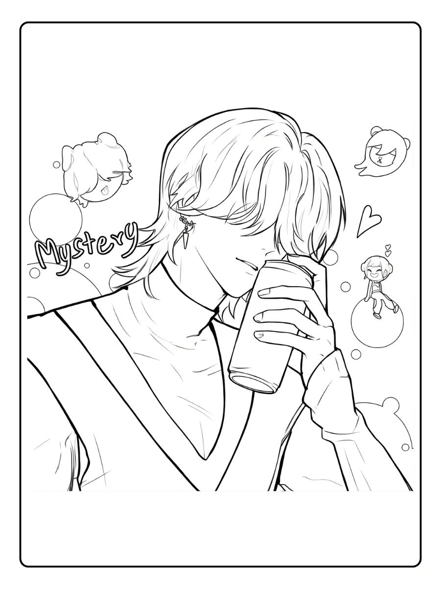 Mystery Saja Coloriage (3)