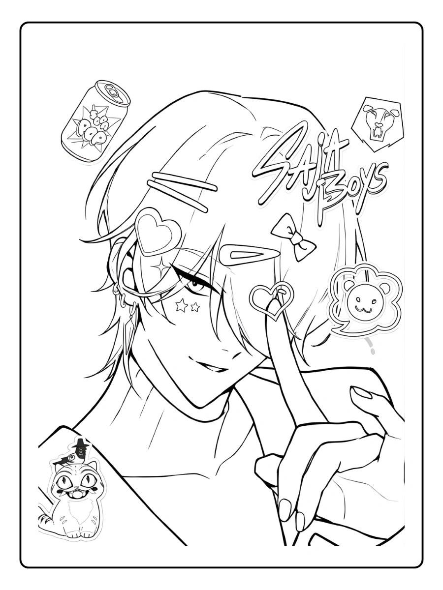 Mystery Saja Coloriage (7)