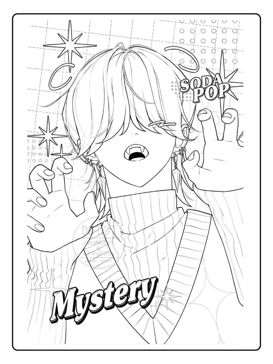 Mystery Saja Coloriage (8)