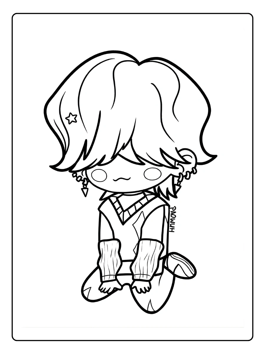 Mystery Saja Coloriage (9)