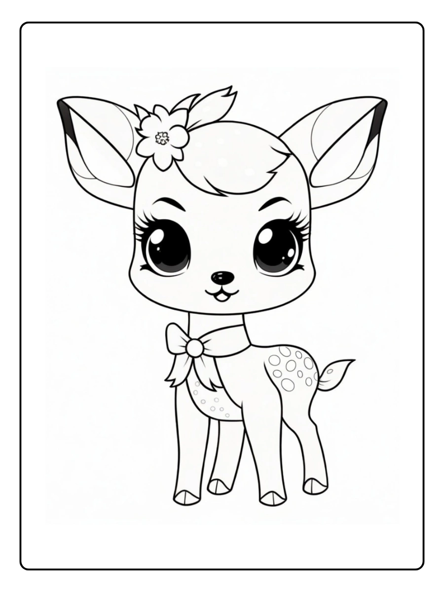 Coloriage Cerf (11)