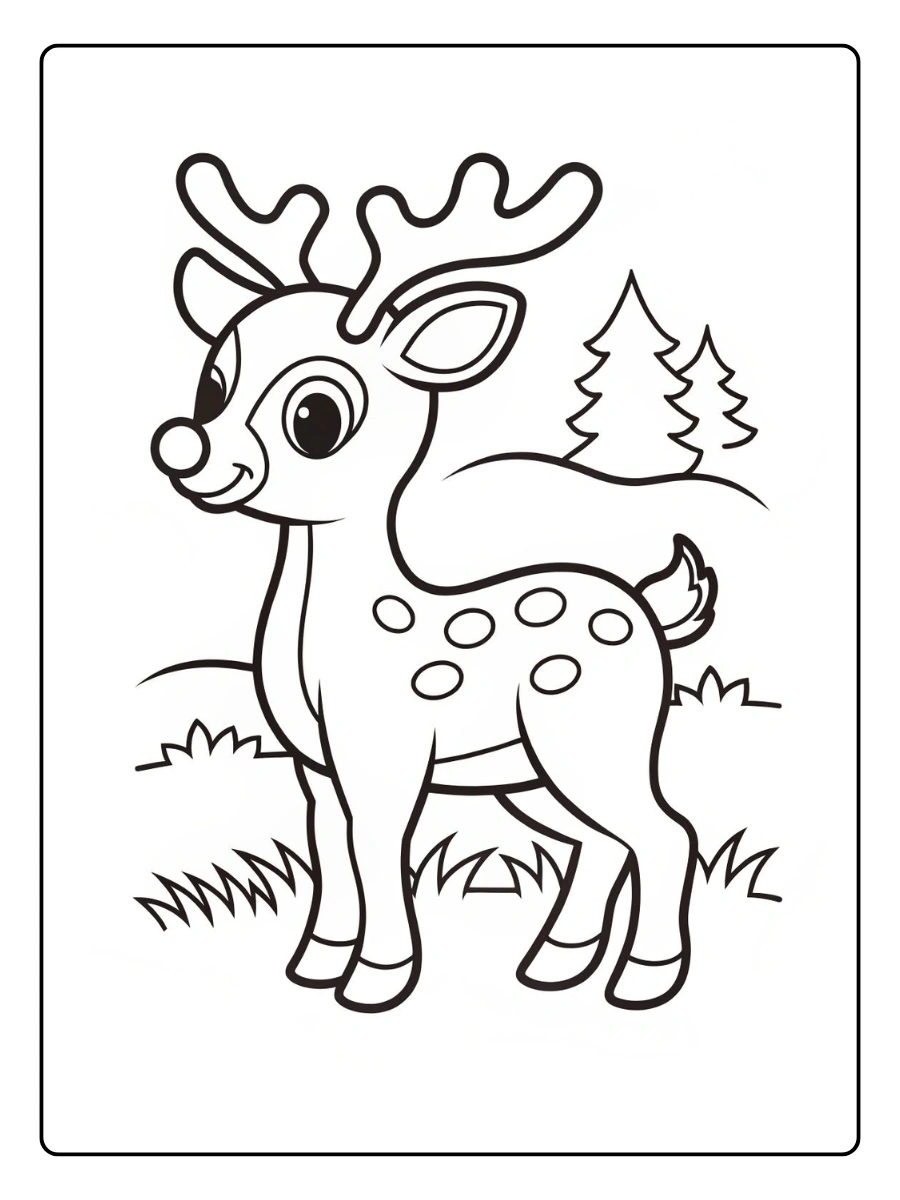Coloriage Cerf (12)
