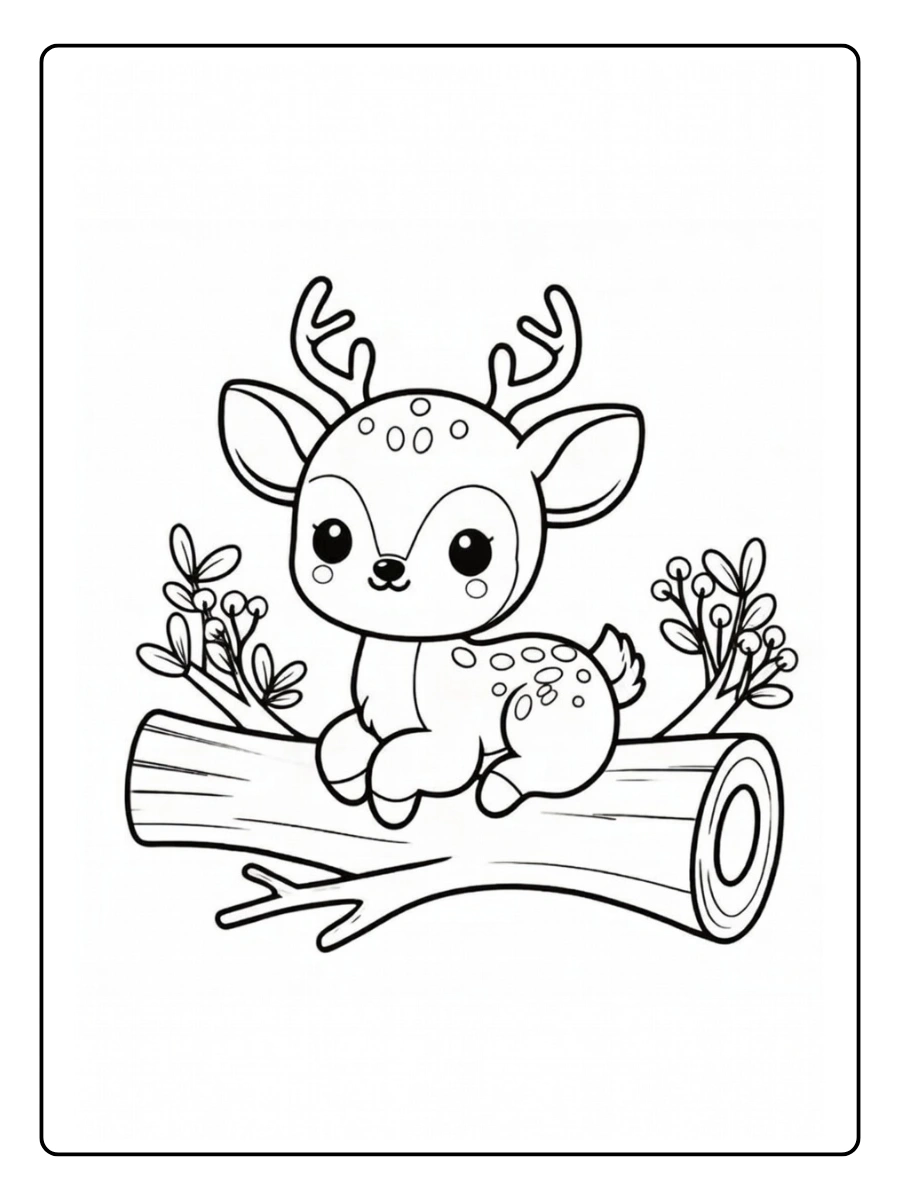 Coloriage Cerf (2)