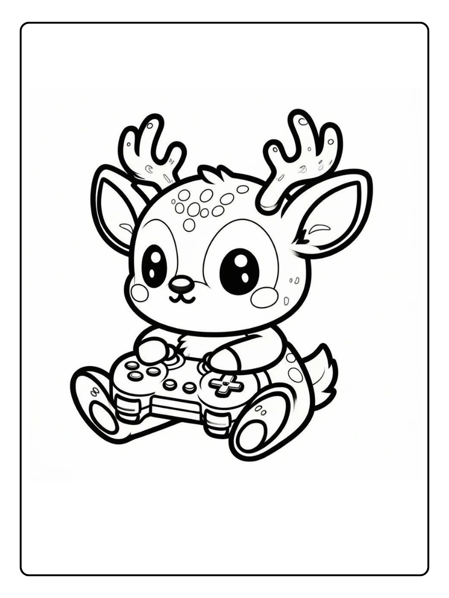 Coloriage Cerf (3)