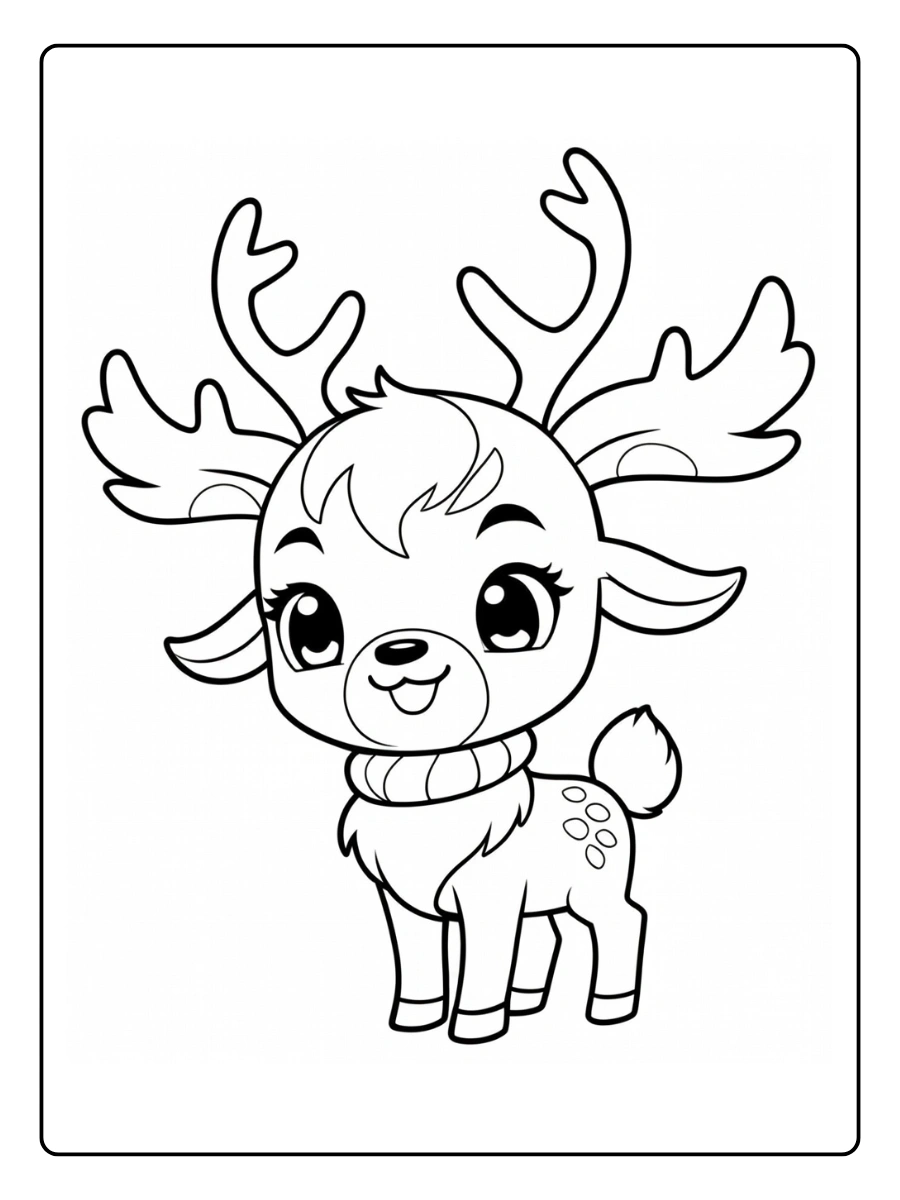 Coloriage Cerf (5)