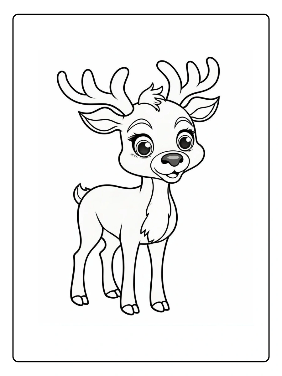 Coloriage Cerf (6)